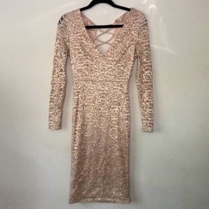 TRAC sequins dress